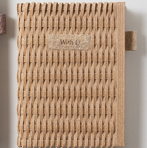 紙バンド×紙麻の「紙100％の手織り手帳カバー」