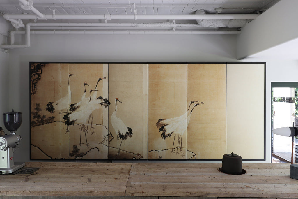 AIJP楮（厚口）白を使った屏風・インテリアパネル