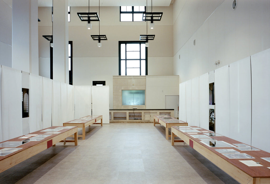 和紙をパーテーションとして使用