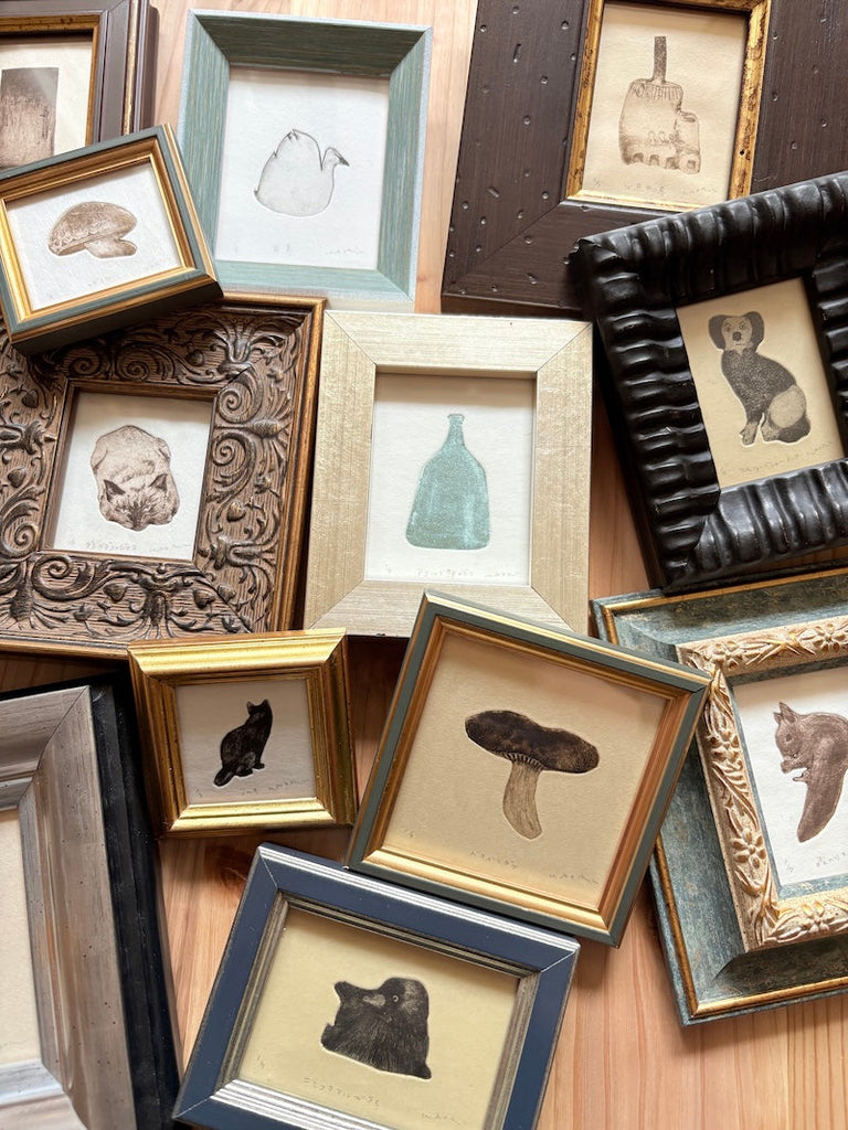 版画用和紙を使った銅版画作品