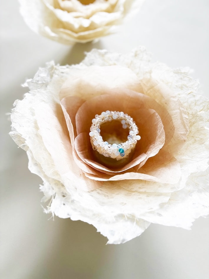 麻落水紙を使ったアートワーク