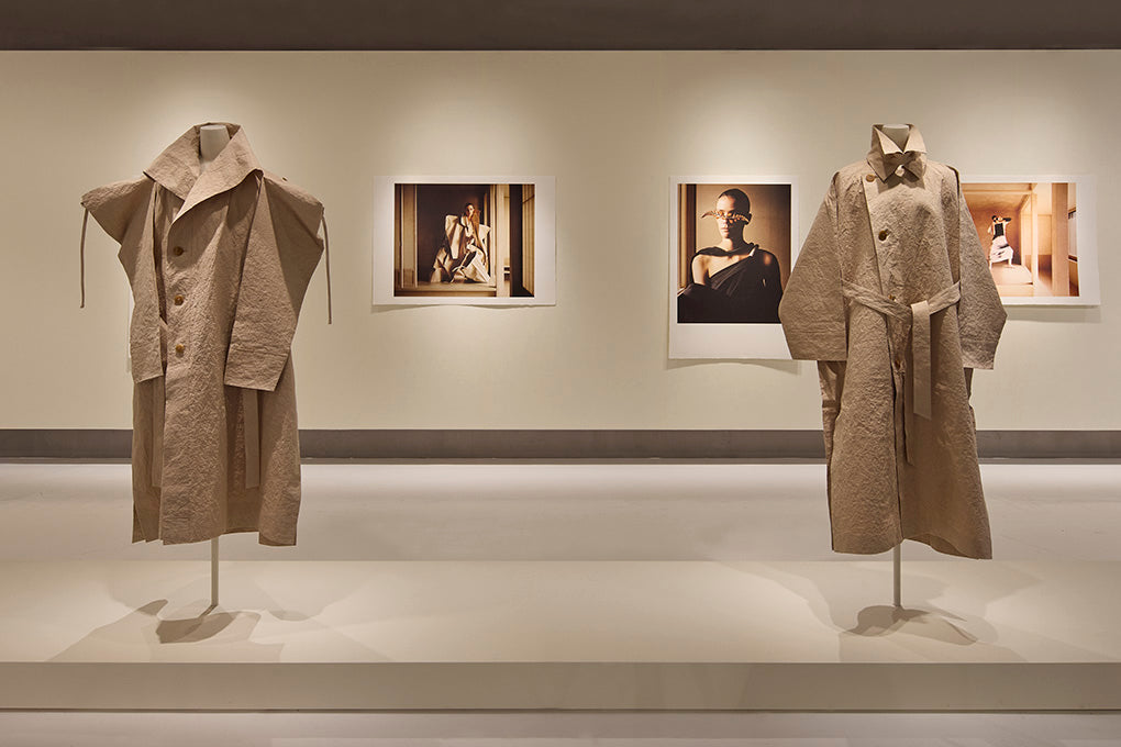 特注手漉き和紙を使った紙衣