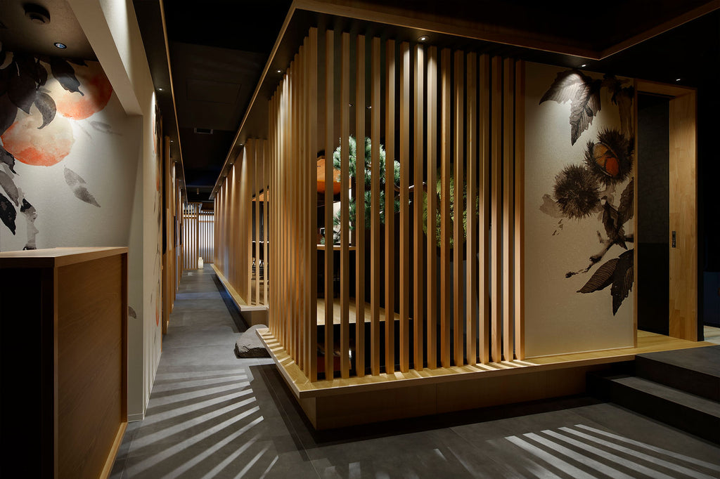 デジタルプリント壁紙を使った店舗装飾