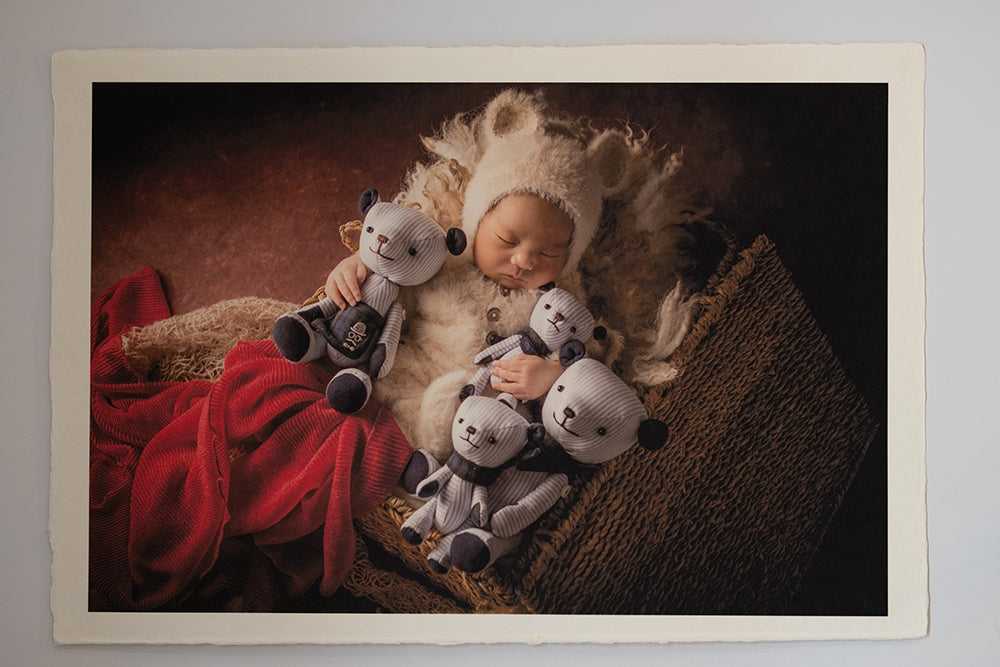 AIJPびざん 生成 中厚口を使ったニューボーンフォト