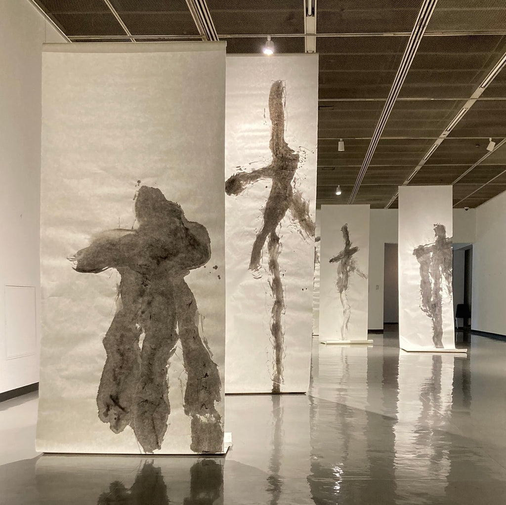 楮紙No.4-1ロールを使った「書」