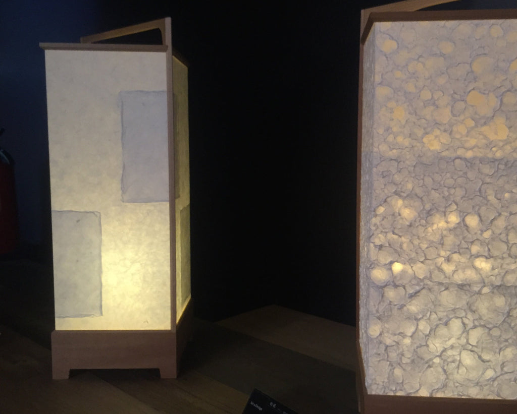 特漉き手漉き和紙を使った照明