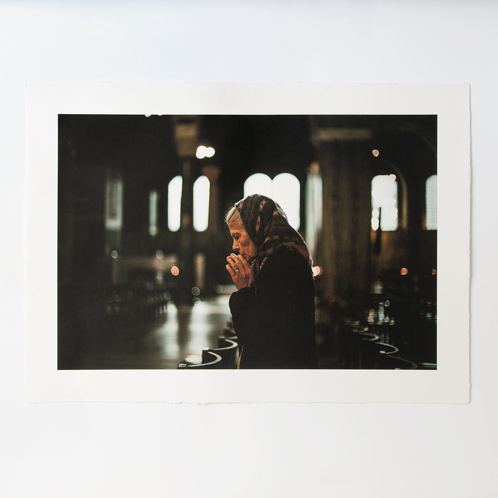 特注手漉き和紙を使った写真作品