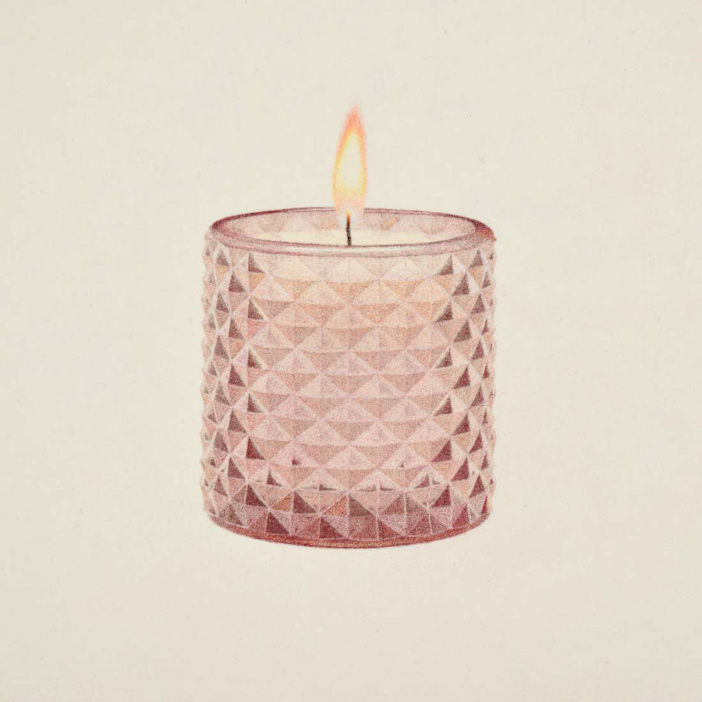 白峰を使った色鉛筆のイラスト