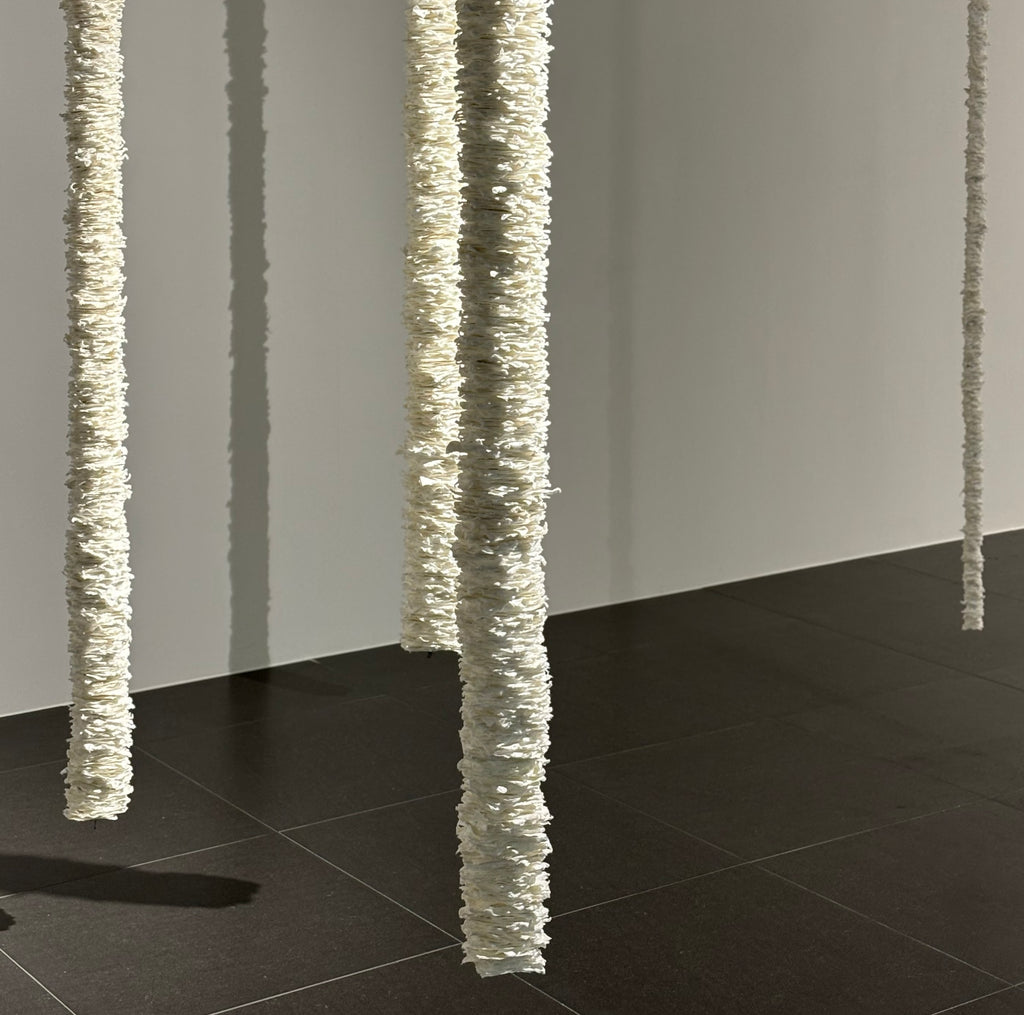 紙すき原料を使った作品