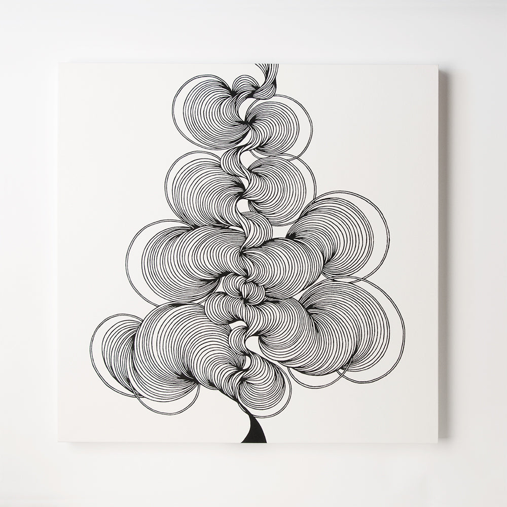 AIJP竹和紙を使ったドローイング作品