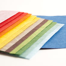 画像をギャラリービューアに読み込む, 手染め和紙 雲流紙 15色セット 小
