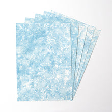 画像をギャラリービューアに読み込む, 藍染もみ名刺用原紙 A3サイズ（5枚）＊在庫切れ 2月ごろ出来上がり予定

