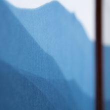 画像をギャラリービューアに読み込む, 風炉先屏風 藍染め 山並み
