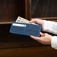 画像をギャラリービューアに読み込む, 藍染長財布スリム 紺紙 ＊受注生産 納品まで1～2か月程度
