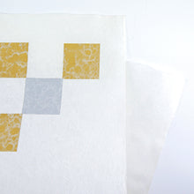 画像をギャラリービューアに読み込む, 金銀漉き込み紙 市松ななめ ＊在庫限り（20%OFF）
