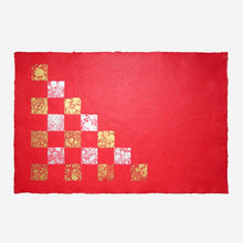 画像をギャラリービューアに読み込む, 金銀漉き込み紙 市松ななめ ＊在庫限り（20%OFF）
