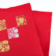 画像をギャラリービューアに読み込む, 金銀漉き込み紙 市松ななめ ＊在庫限り（20%OFF）
