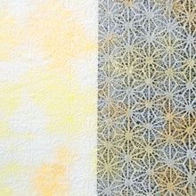 画像をギャラリービューアに読み込む, レースＰ 麻の花 もみ染 水仙
