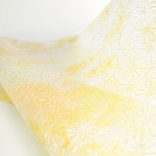 画像をギャラリービューアに読み込む, レースＰ 麻の花 もみ染 水仙
