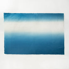 画像をギャラリービューアに読み込む, 藍染め和紙 グラデーション上下染め ＊在庫切れの場合1〜2週間程で納品
