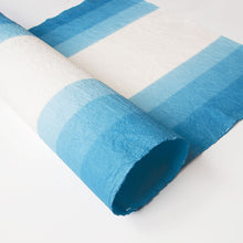 画像をギャラリービューアに読み込む, 藍染め和紙 ちぢみ上下染め ＊在庫切れの場合1〜2週間程で納品
