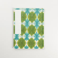 画像をギャラリービューアに読み込む, 手染め和紙 芳名帳 雪花染め グリーン

