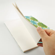 画像をギャラリービューアに読み込む, 手染め和紙 芳名帳 雪花染め グリーン
