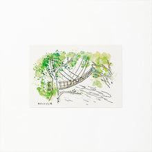 画像をギャラリービューアに読み込む, 徳島観光絵葉書 祖谷のかづら橋1
