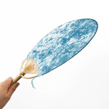 画像をギャラリービューアに読み込む, 藍染め うちわ ぼかし
