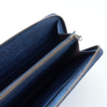 画像をギャラリービューアに読み込む, 藍染長財布（205×105mm）
