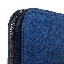画像をギャラリービューアに読み込む, 藍染長財布（205×105mm）
