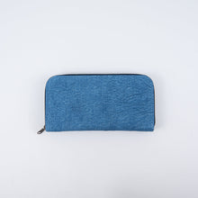 画像をギャラリービューアに読み込む, 藍染長財布（205×105mm）
