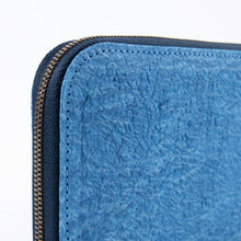 画像をギャラリービューアに読み込む, 藍染長財布（205×105mm）
