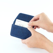 画像をギャラリービューアに読み込む, 藍染名刺入れ（110×73mm）
