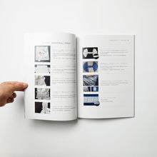 画像をギャラリービューアに読み込む, 「阿波藍縫い絞り染のヒント」日本語・英語・中国語併記
