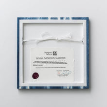 画像をギャラリービューアに読み込む, 紙布アートパネル 白地+藍 ＊ご注文後1〜2週間で納品予定
