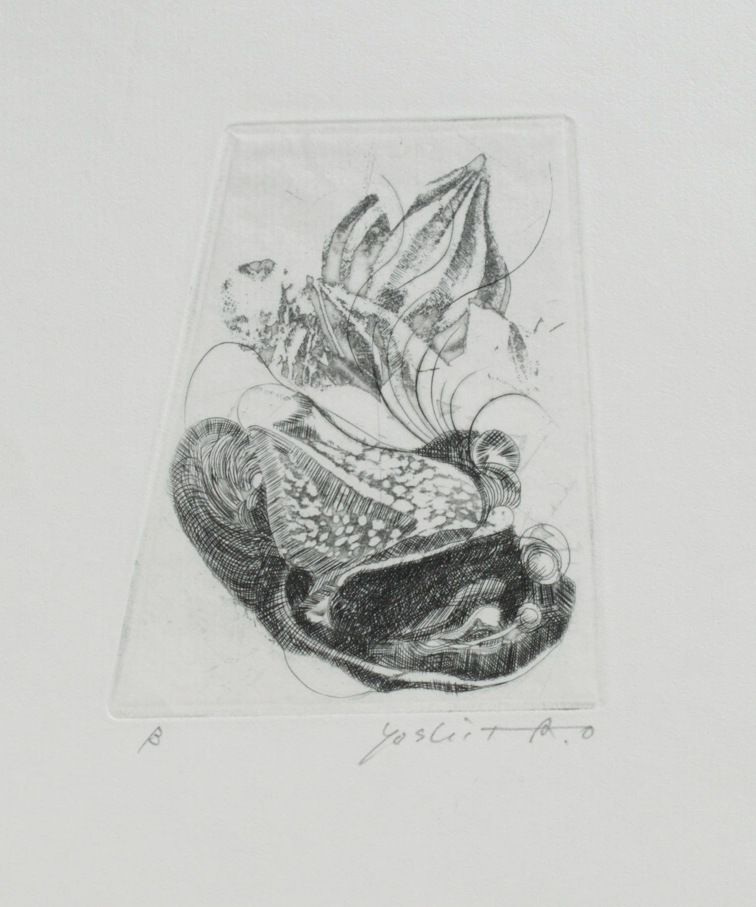 B版 ビュランで彫版テストプリント